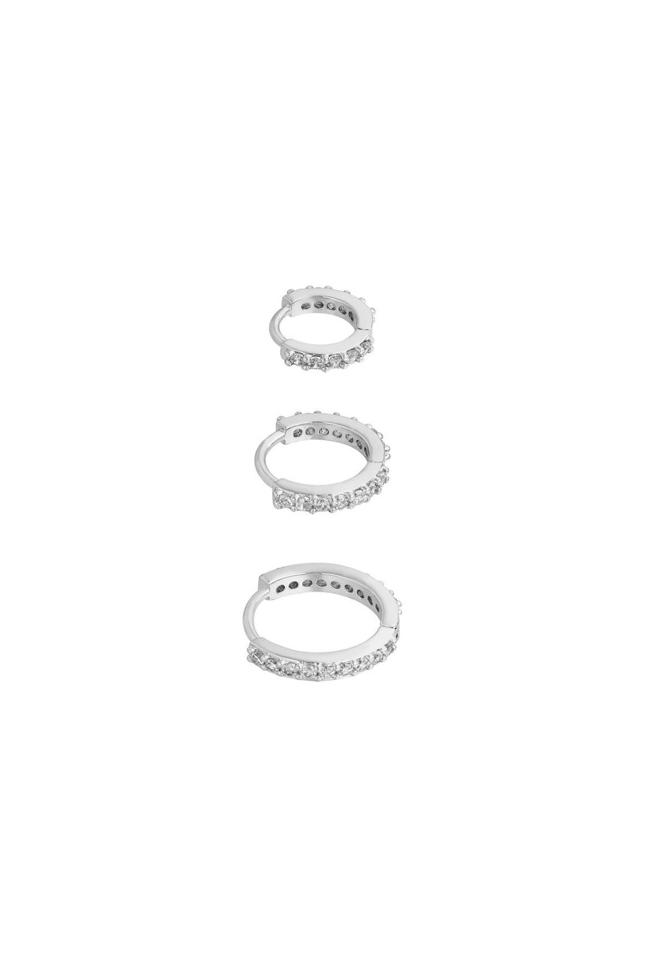 Ohrringe Set of Circles Silber Kupfer 